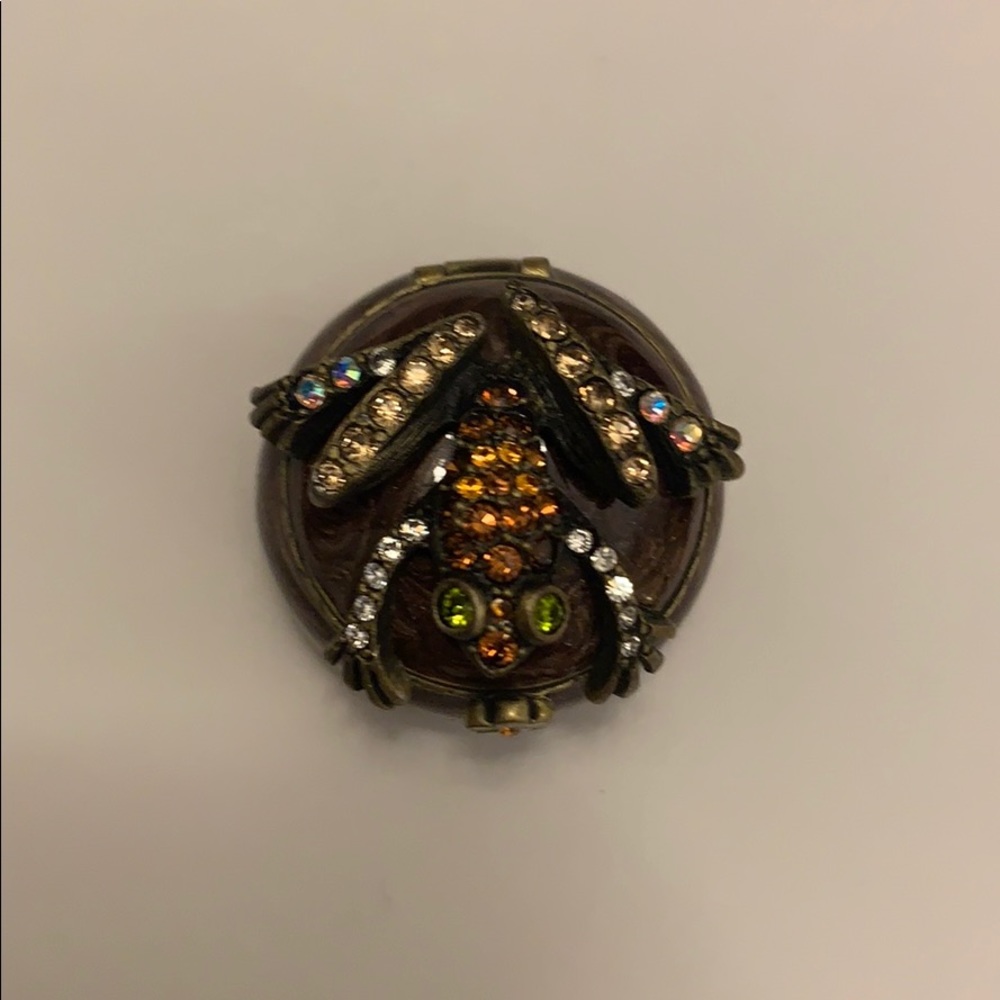 Vintage Jay Strongwater Frog Trinket Box